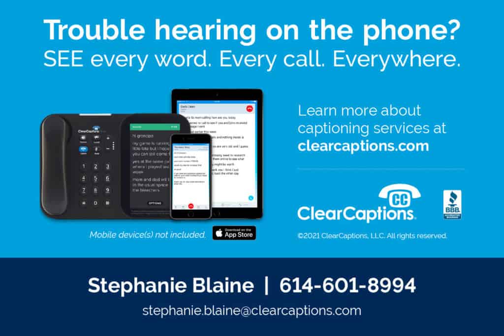 clear caption phones for seniors